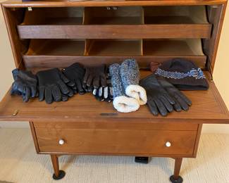 Interior of Drexel high boy