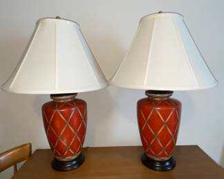 Stunning red lamps