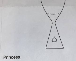 Various sizes of Princess glasses by Holmegaard