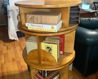 MCM Carousel bookshelf. 24x24x41. 3 pieces. $475. All items available for pre-sale with pre-sale shopping appointments. Please text 985 507-6684 to schedule an appointment to shop before the scheduled sale. 