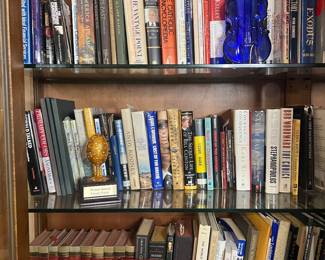 Lots of books. All items available for pre-sale with pre-sale shopping appointments. Please text 985 507-6684 to schedule an appointment to shop before the scheduled sale. 