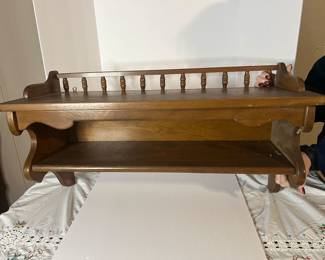 Wall Shelf. 30x16x9.5.  $45. All items available for pre-sale with pre-sale shopping appointments. Please text 985 507-6684 to schedule an appointment to shop before the scheduled sale. 