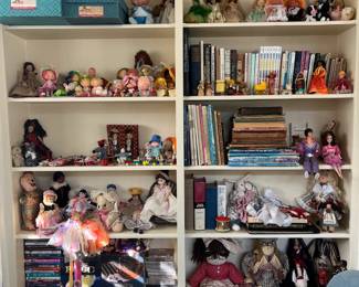 Vintage childrens toys & dolls, DVD's and books