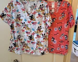 Disney scrub tops