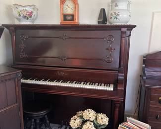 19th Century Lehr Upright Piano