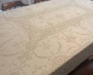 Antique lace linens