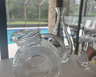 Vintage Federal Glass Tilt Pitcher