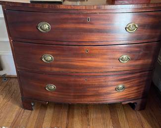 Pair of Mahogany Bowfront chests
