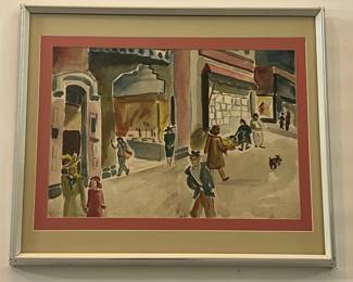 watercolor painting, Jane Downs Carter