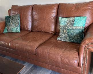 Pottery Barn Leather Couch
