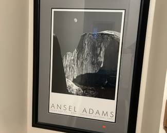 "Moon And Half Dome" by Ansel Adams
