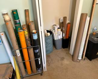 Large collection of wall maps of U.S. and Canadian locations