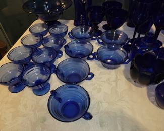 Vintage Cobalt blue glass