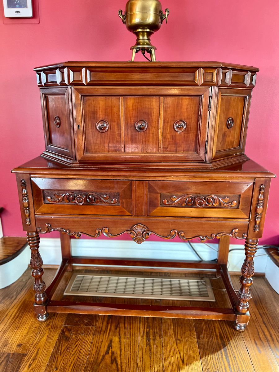 WOW! Absolutely stunning antique Jacobean cabinet