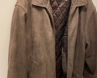 Suede Bomber Jacket - size XL