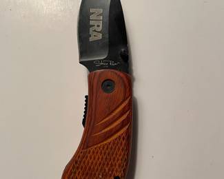 Rough Ryder Linerlock Folding Knife Stainless Steel Blade Wood Handle