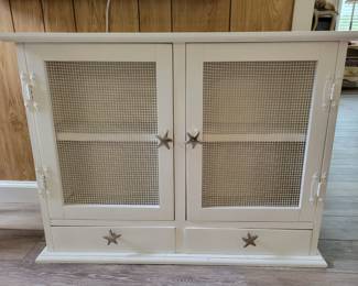 Hand crafted wall cabinet