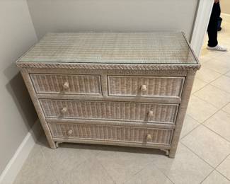Wicker dresser $150