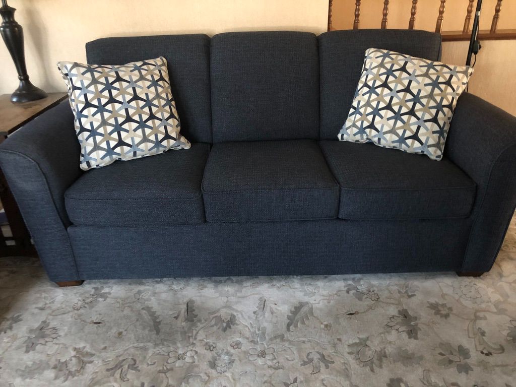 LIKE NEW NAVY BLUE SOFA