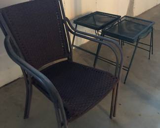 PATIO CHAIRS AND TABLES