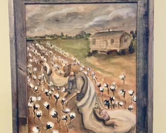 Cotton Field by Wayne Russell from D'Edge Art