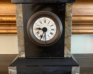 French Marble Mantle Clock