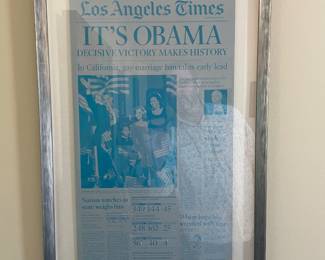 It's Obama - LA Times Aluminum Printing Plate