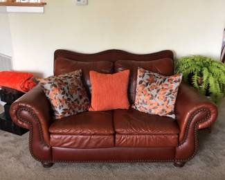 Leather Loveseat