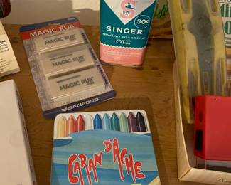 Caran D'ache Neocolor II Crayons, 3 Pc Box of Magic Rub Erasers