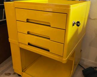 Yellow Storage Trolley/Art Cart