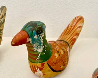 Tonala Mexican Pottery Bird Figurine