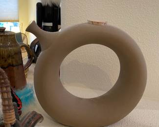 Brown Hartstone Circle Decanter