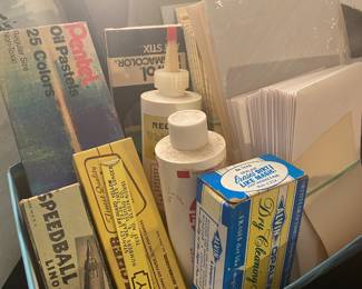 Pentel Oil Pastels, Speedball Linoleum Cutter