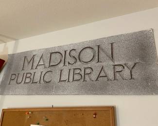 Madison Public Library Sign