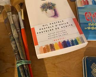 Art Oil Pastels, Paint Brushes