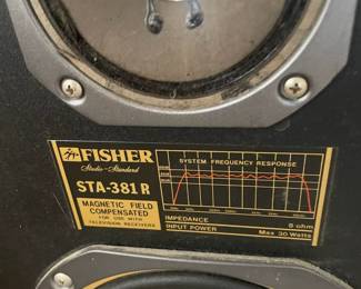 Pair of Fisher Speakers - STA-381 R