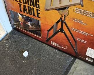 Chicago Electric Adjustable Steel Welding Table