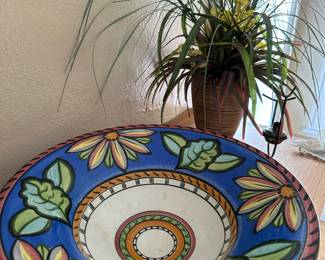Signed Mexican Pottery Bowl