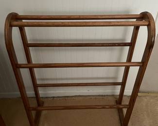 Oak Quilt Rack