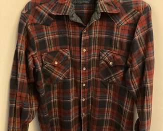 Pendleton Red/Brown Flannel Long Sleeve Shirt