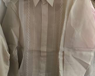 Assortment of Tesoro's Sheer Button Up Blouses - Made in Manila, Philippines 