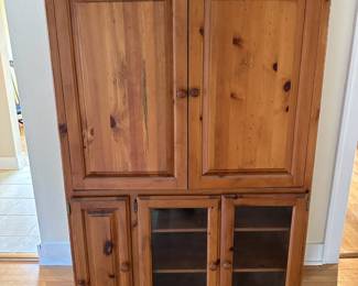 Pine Wood Entertainment Center