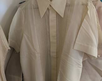 Assortment of Tesoro's Sheer Button Up Blouses - Made in Manila, Philippines 
