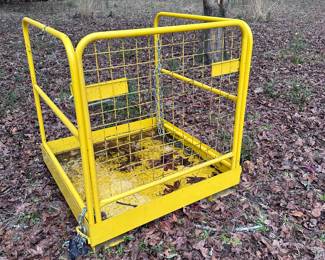 Safety Cage can be used with a fork lift