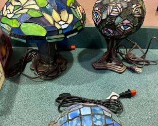Novelty stained lamps