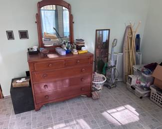 Dresser and mirror