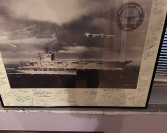 Signed aircraft carrier