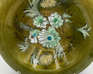 MCM Enamel Sascha Brastoff Enamel on Copper Bowl