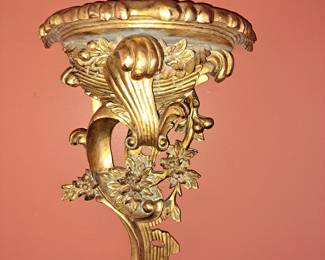 Pair Vintage Florentine Wall Shelf (1 of 2)