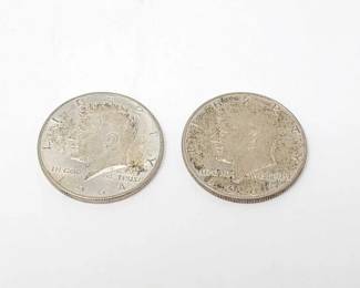 #1402 • (2)1964 Kennedy Half Dollars
